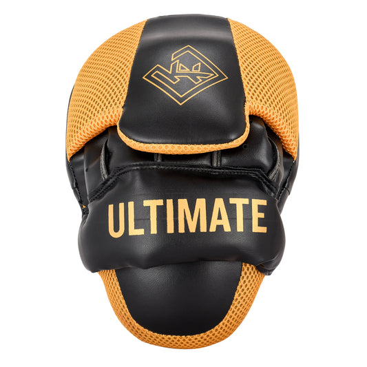 Macro Focused Curved Punching Mitts for Focused Hand Target Bag to Punch & Kickboxing, MMA Muay Thai Home Gym Training Pads for Men and Women-Yellow