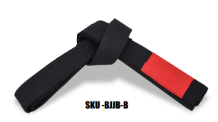BJJ Belts For Kids & Adults, Solid Color Belts With Sleeve Bar for Ranking Stripes