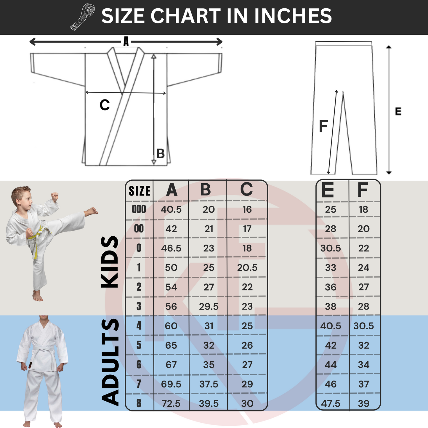 Customized White Karate Uniform 7.5oz Medium Weight With Your Logo & Screen Printing For Kids & Adults