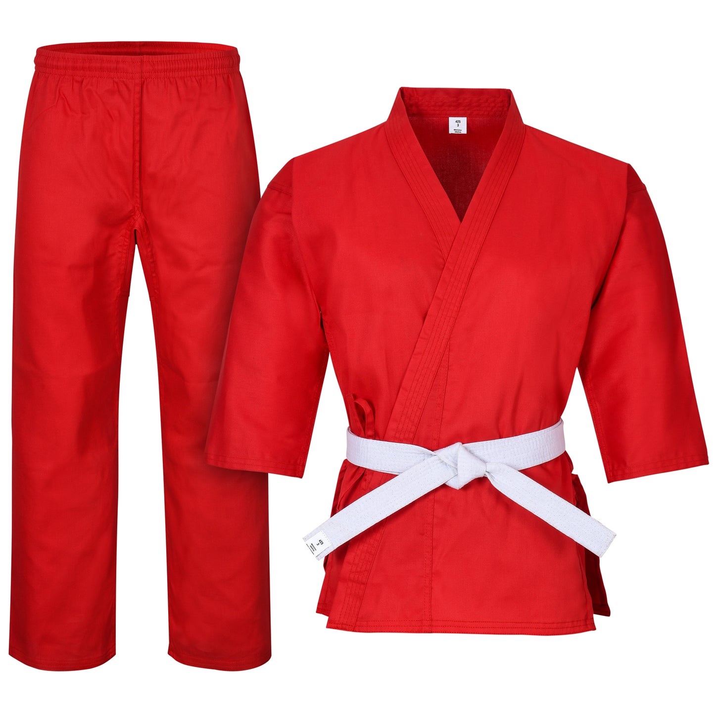 Heavyweight Karate Canvas Red Uniform
