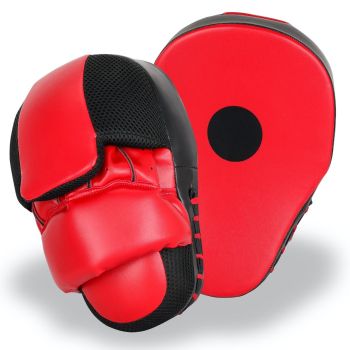 Vinyl Focused Curved Punching Mitts for Focused Hand Target Bag to Punch & Kickboxing, MMA Muay Thai Home Gym Training Pads for Men and Women