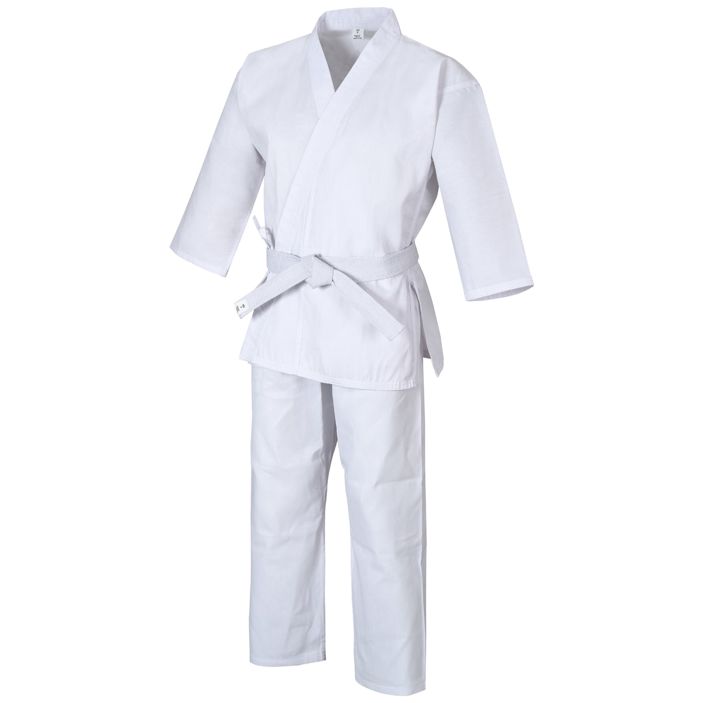 Karate gi Martial Arts 6-oz Elastic Drawstring Karate Uniform For Kids & Adult Lightweight Student Gi with Free Belt
