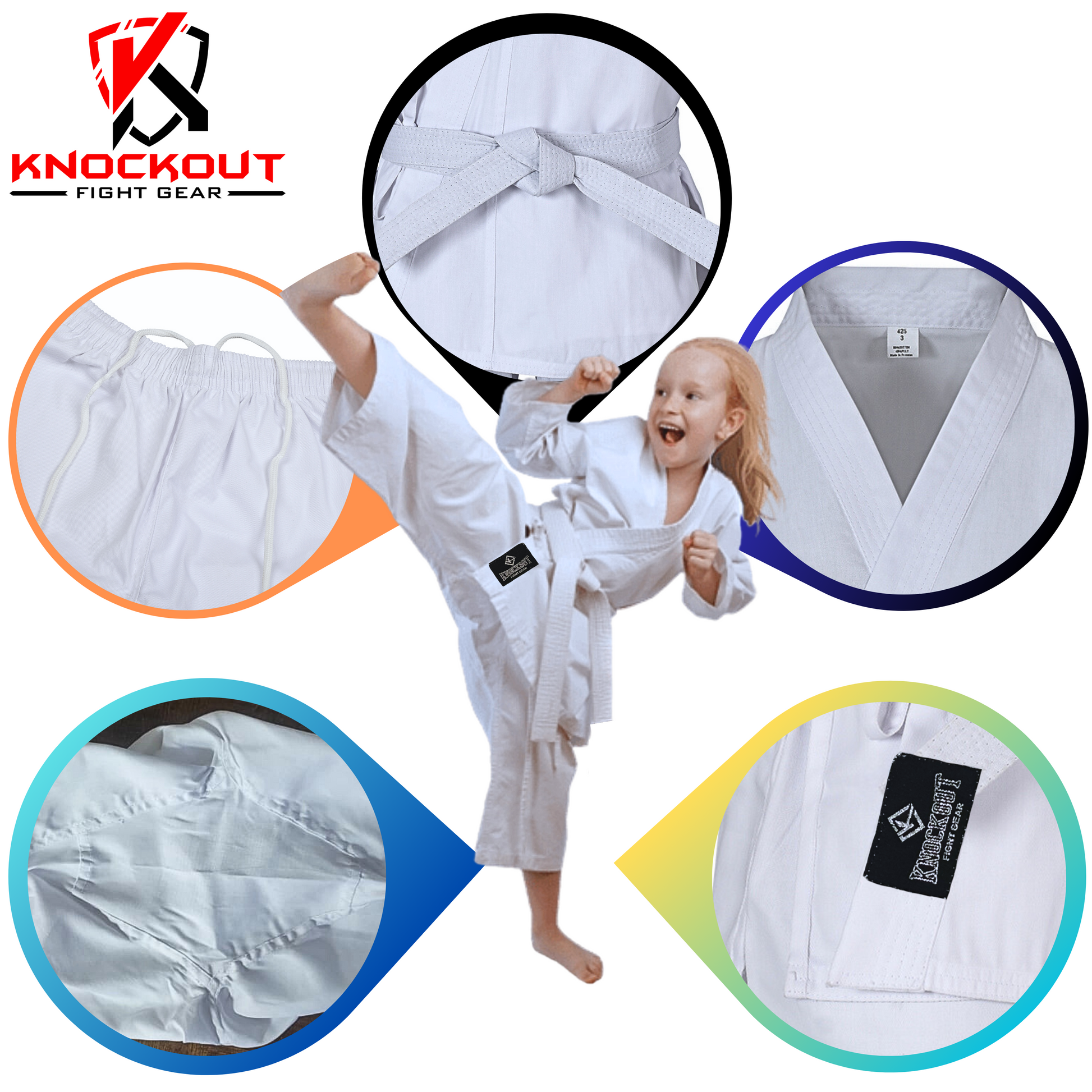 karate gear Lightweight Karate Gi Uniform with Belt – Knockout Boxing US
