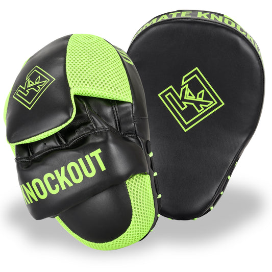 Macro Focused Curved Punching Mitts for Focused Hand Target Bag to Punch & Kickboxing, MMA Muay Thai Home Gym Training Pads for Men and Women
