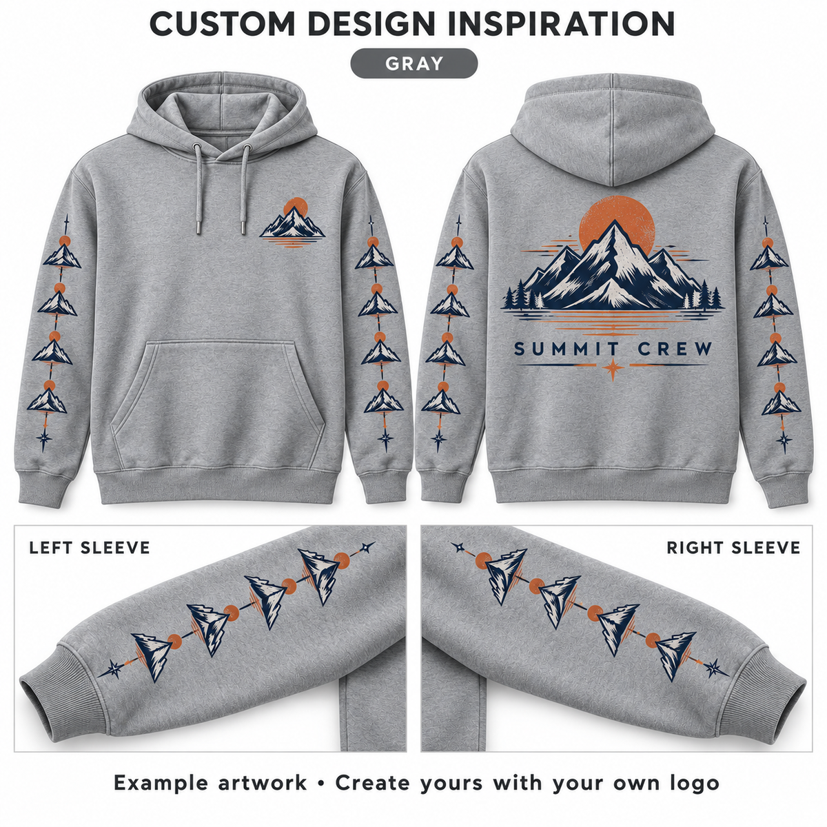 Custom DTF Hoodie – Your Logo, Kids & Adults