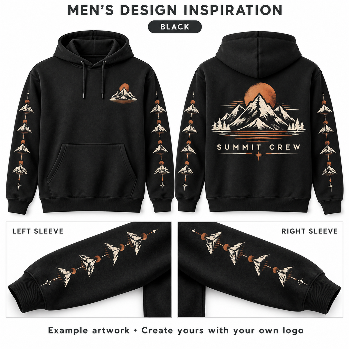 Custom DTF Hoodie – Your Logo, Kids & Adults