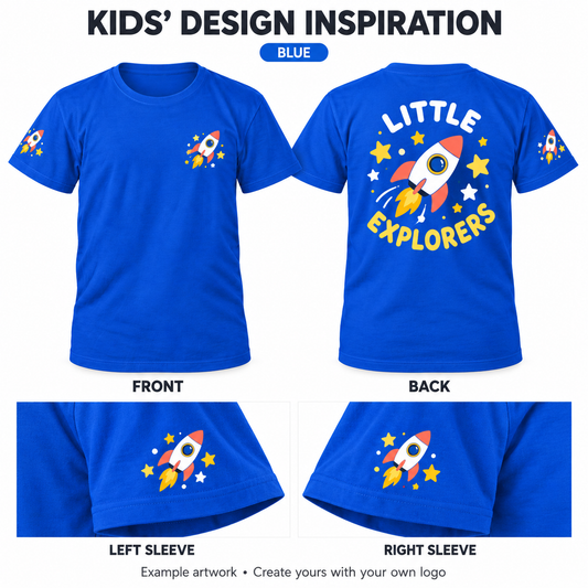 Custom DTF T-Shirt – Your Logo, Kids & Adults