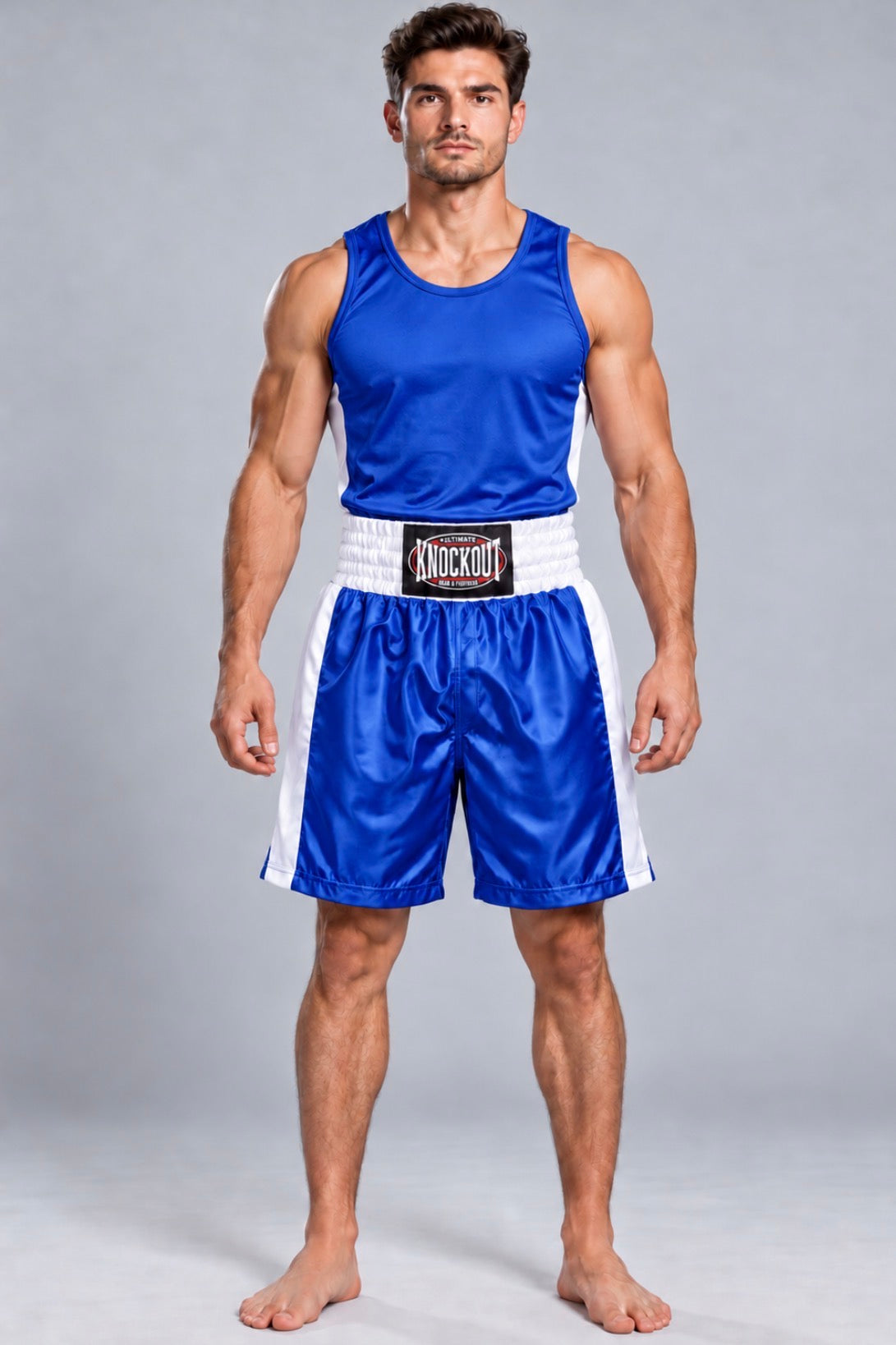 Blue boxing uniform