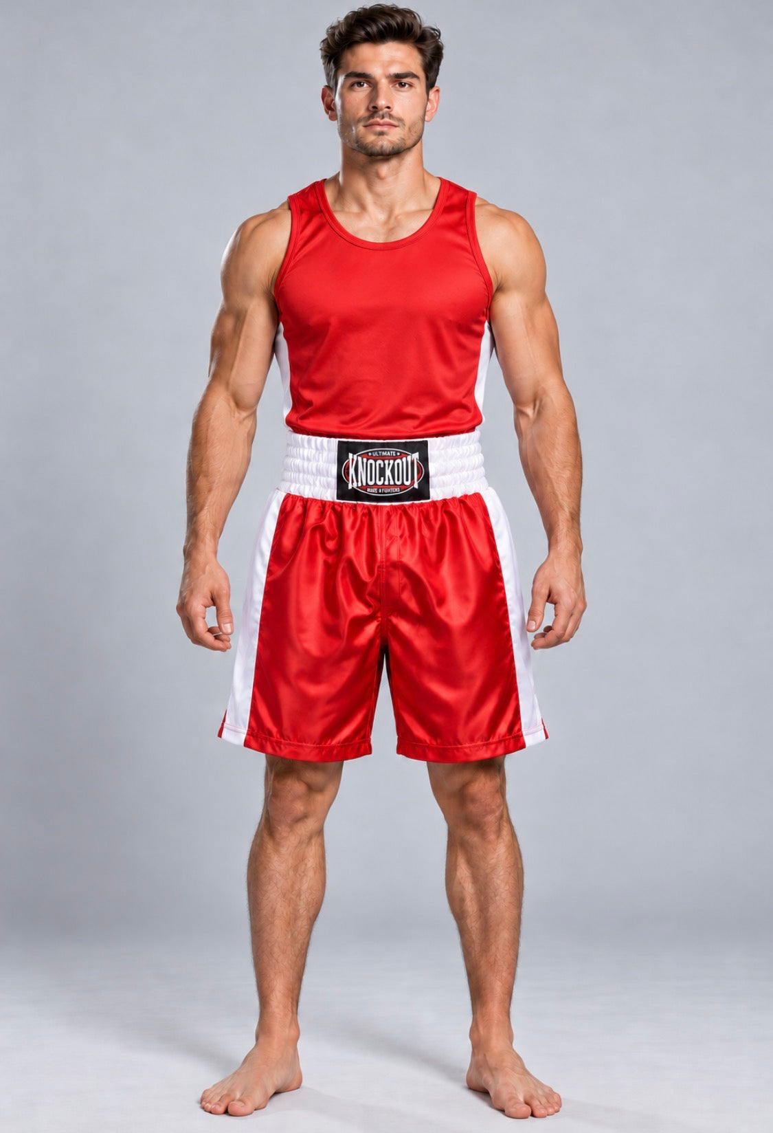 Red boxing uniform