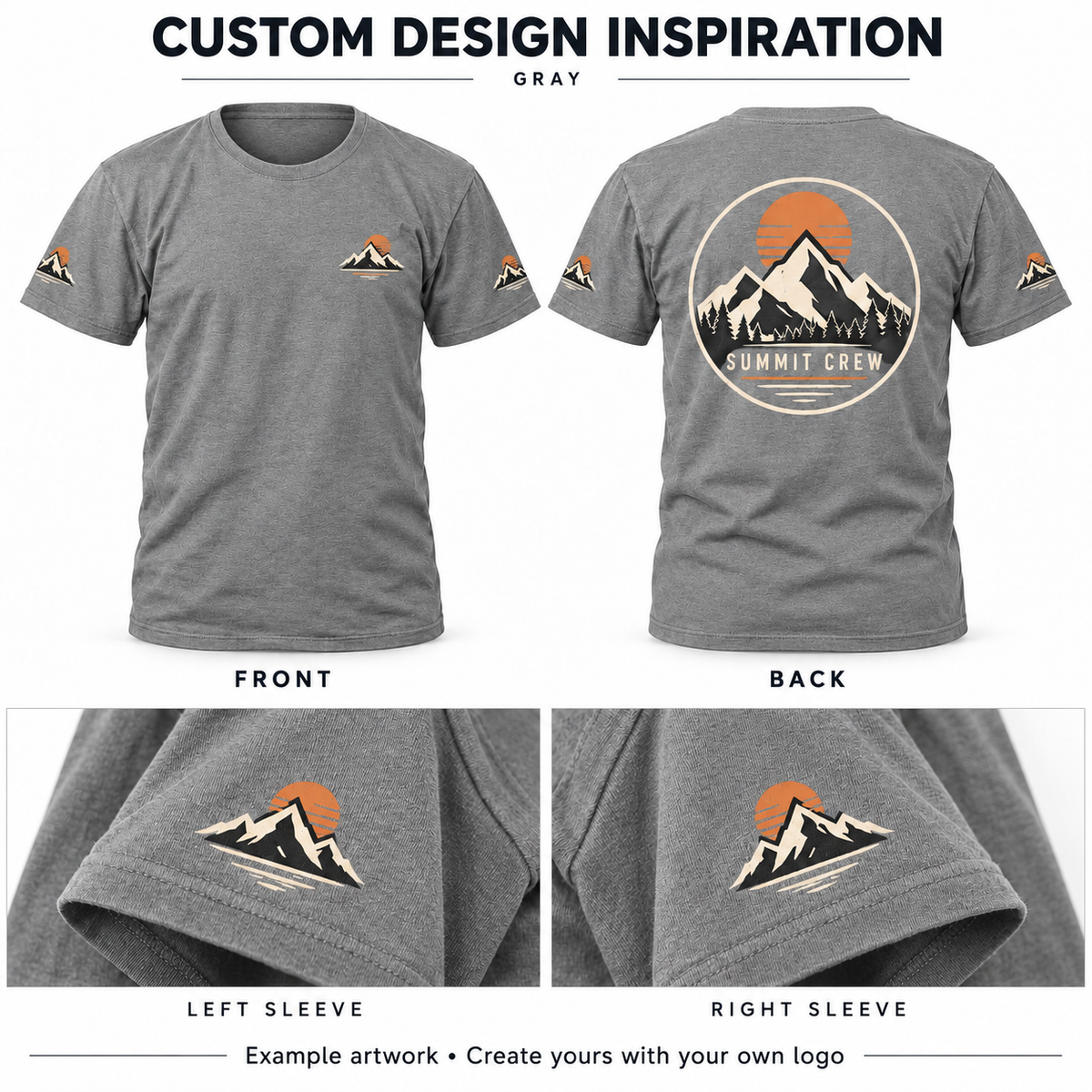 Custom DTF T-Shirt – Your Logo, Kids & Adults