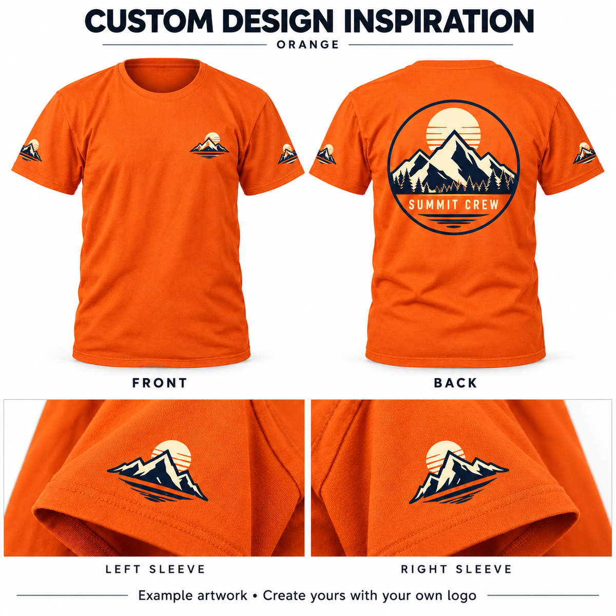 Custom DTF T-Shirt – Your Logo, Kids & Adults